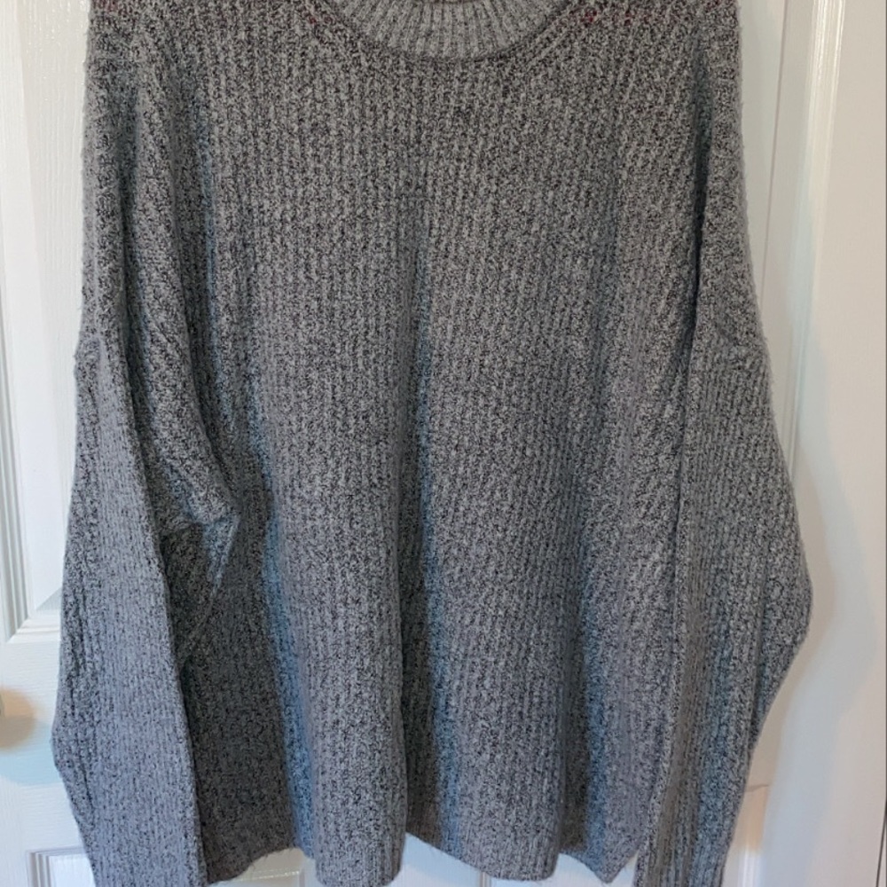 Grey sweater.